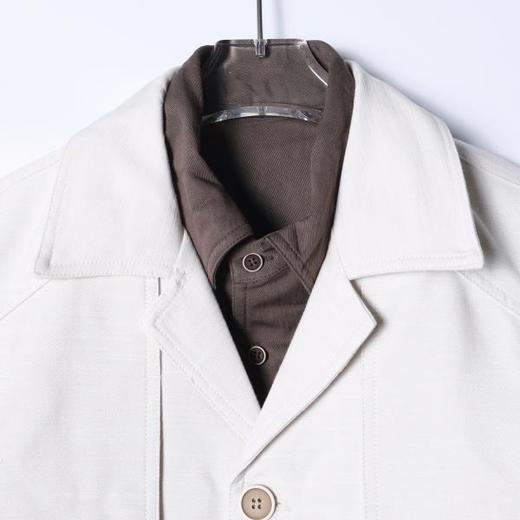 SDSA男装2026新款高贵轻奢假两件翻领夹克设计感外套休闲百搭上衣 商品图1