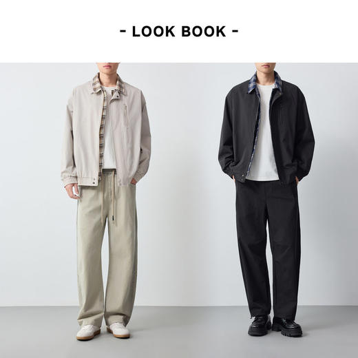 墨麦客男装美式休闲双层领男士夹克2026春新款假两件外套男81589. 商品图4