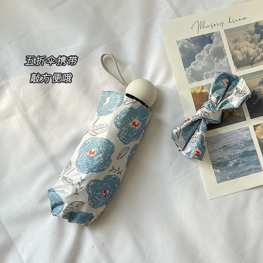 AVRNA法式高级感碎花晴雨伞 简直美翻了 0透光伞面高密织伞布 UPF大于50+狂晒不黑，就是这么棒 商品图4