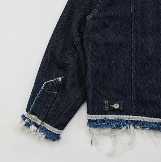 Meagratia 蕾丝带牛仔外套 商品图3