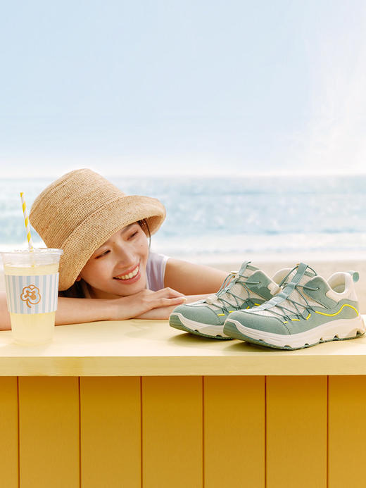 Pansy盼喜女鞋2026年春季新款透气轻便免系带户外运动休闲鞋 HD4328 商品图3