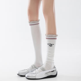 2双一组！26春新款小腿袜 横竖条、蕾丝花边、创意字母点缀 轻薄透气网眼、修饰腿部线条~