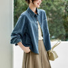 水洗复古牛仔衬衫女场长袖2026春装新款文艺休闲外穿上衣女式衬衣   MJ-61054 商品缩略图2