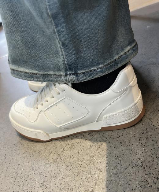 定制小白鞋，脚感升级休闲板鞋款【7天发货】厚底增高，不挤脚、不打滑，旅行暴走不累脚，越穿越合脚.环保大皮，内增高猪薄皮，橡胶底，内增高3.5厘米 商品图6