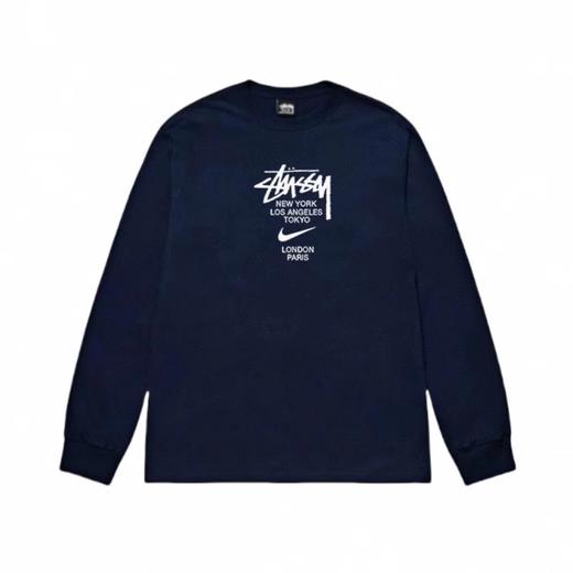 F030681联名款字母logo印花情侣圆领长袖T恤 商品图8