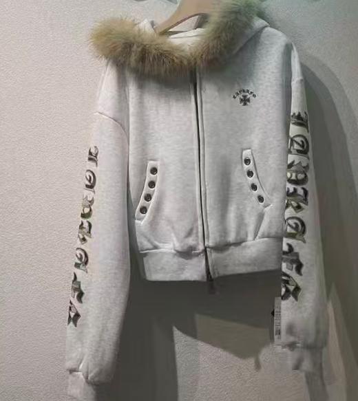 PNC刺绣加绒毛领连帽外套51210冬季134454222572 商品图0