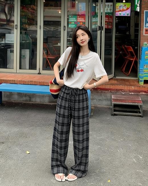 格纹遛弯裤-纪念日百货门店同款169151285 商品图1