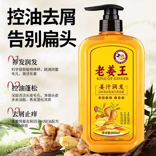 老姜王生姜洗发露护发去屑洗发膏止痒洗发乳洗发露800ml 商品图1