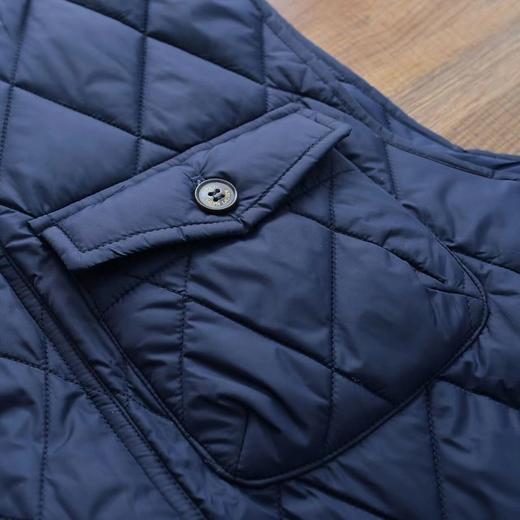 F030639轻面料秋冬男士Beaton美式复古巴恩风菱格绗棉夹克马甲 商品图13