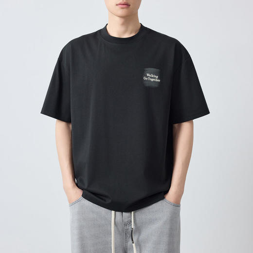 墨麦客城市运动时尚印花短袖t恤男2026夏款220g宽松男士T恤75230. 商品图2