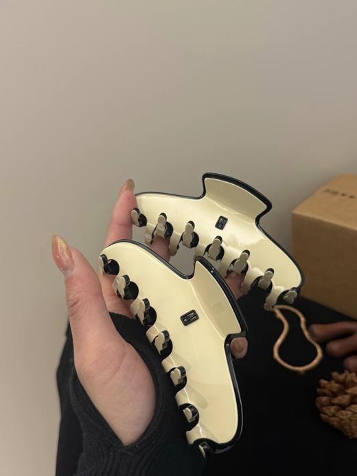 F030652醋酸材质极简线条点缀使者鲨鱼夹抓夹 商品图0