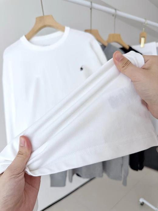 F030621基础款刺绣平纹针织亲肤舒适长袖T恤打底衫 商品图9