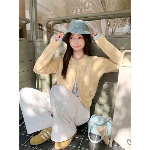 <曾小咸推荐>3.11现货秒杀 ！微信超特价！韩系假两件针织开衫 日常229.99 立减140 秒杀89.99！！ 商品图3