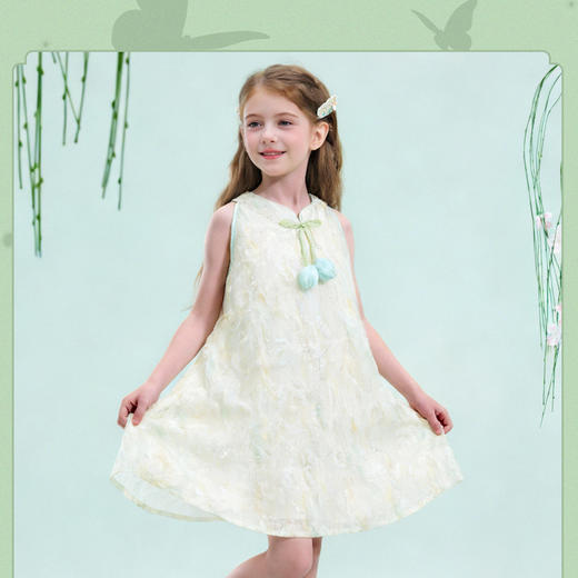 笛莎/Deesha 【观山见】2026年夏季新款女童连衣裙 商品图0
