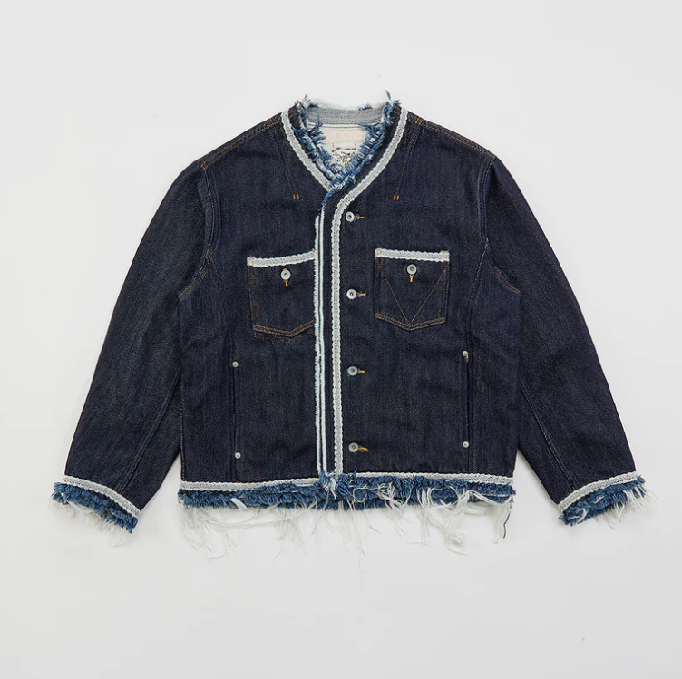 Meagratia 蕾丝带牛仔外套