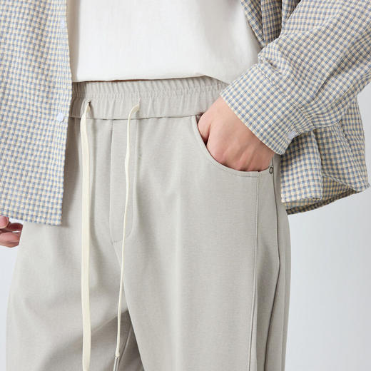 墨麦客男装美式休闲宽松休闲裤男2026春新款松紧腰男士裤子91549. 商品图1