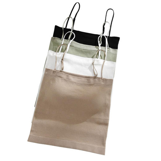 日系无印美背裹胸内衣女文胸良品无钢圈胸垫抹胸打底内搭背心吊带 商品图1