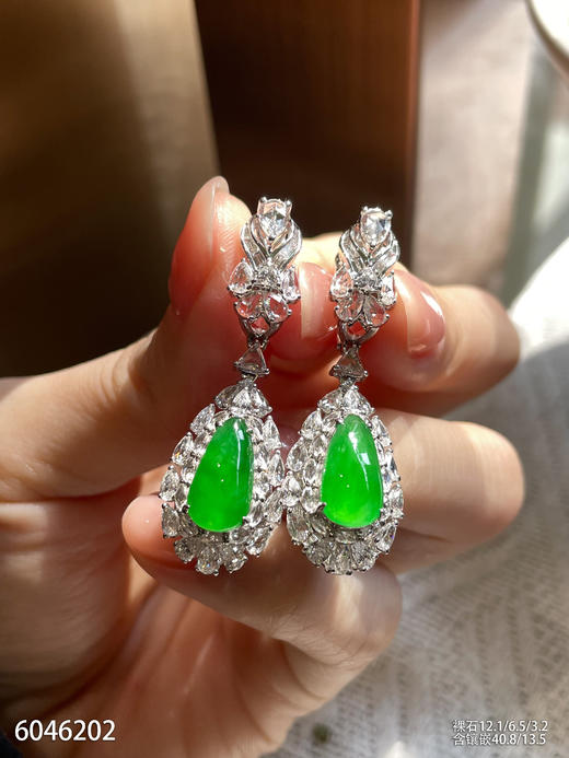 6046202，水滴耳坠。具体价格微信咨询 商品图3