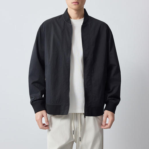 墨麦客男装高智通勤棒球领外套男2026春季新款简约男士夹克81580. 商品图2