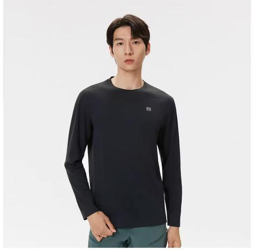 【9hd1】男子户外运动徒步弹力圆领长袖T恤！！ 商品图0