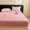 日式无印牛奶绒夹棉床笠良品秋冬保暖床罩纯色加厚床垫透气防滑 商品缩略图1