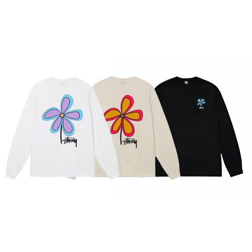 F030683春季新品休闲三叶草印花情侣圆领长袖T恤卫衣 商品图0