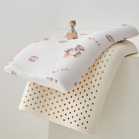 日式无印卡通儿童亲肤棉乳胶枕良品枕头枕芯儿童全棉幼儿园小学生