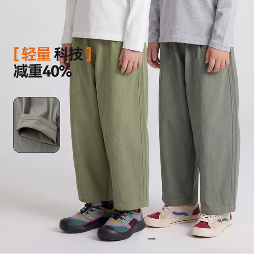 【吸湿速干】男童裤子儿童九分裤春秋装2026新款男孩工装裤中大童Z6AKZ225 商品图1