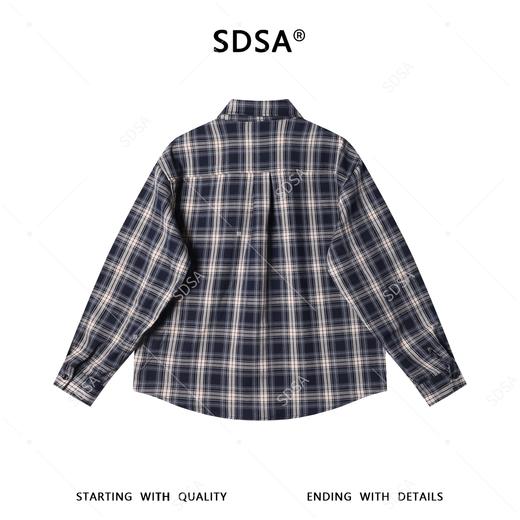 26CS41SDSA男装2026新款高贵轻奢韩版时尚撞色格纹格子翻领长袖衬衫百搭 商品图5