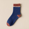 日式无印男士加绒中筒袜良品拼色男款秋冬保暖加绒袜子加厚男袜子 商品缩略图2