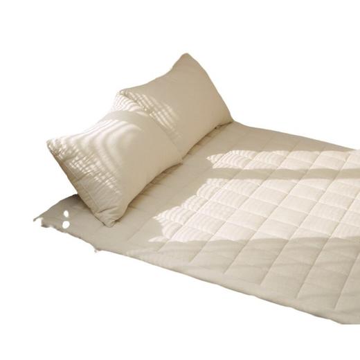 日式无印西川亚麻床垫良品纯色棉麻床护垫民宿用床垫夹棉床褥棉麻 商品图4