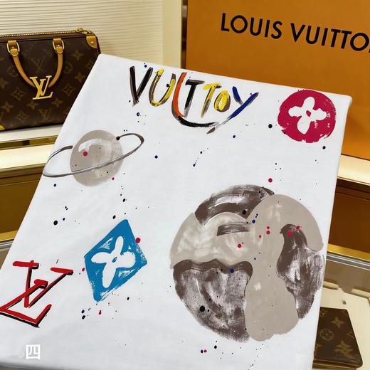 F030615新款宇宙涂鸦油漆泼墨印花短袖圆领T恤 商品图5