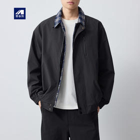 墨麦客男装美式休闲双层领男士夹克2026春新款假两件外套男81589.