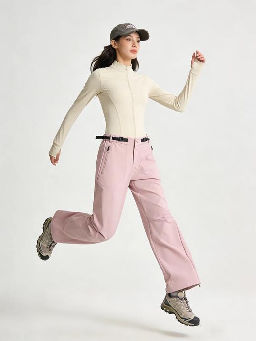 【防泼耐磨 版型显瘦】情侣百搭休闲户外软壳裤（E99-2026015） 商品图9