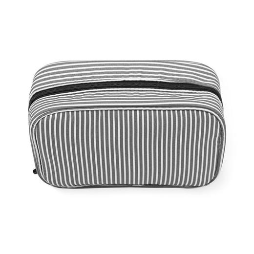 日文无印条纹收纳包良品化妆品收纳盒洗漱零钱手机小件旅行收纳包 商品图3