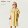 马克珍妮花边云肩女童亚麻连衣裙2026年夏装新款561028 商品缩略图0