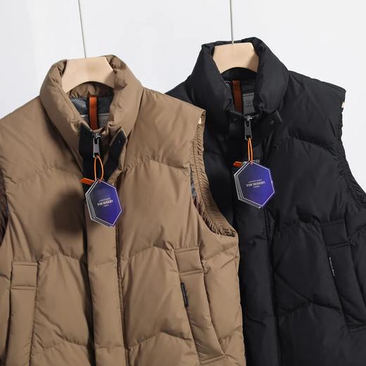 F030605男士立领90%白鸭绒背心休闲保暖马甲外套 商品图2