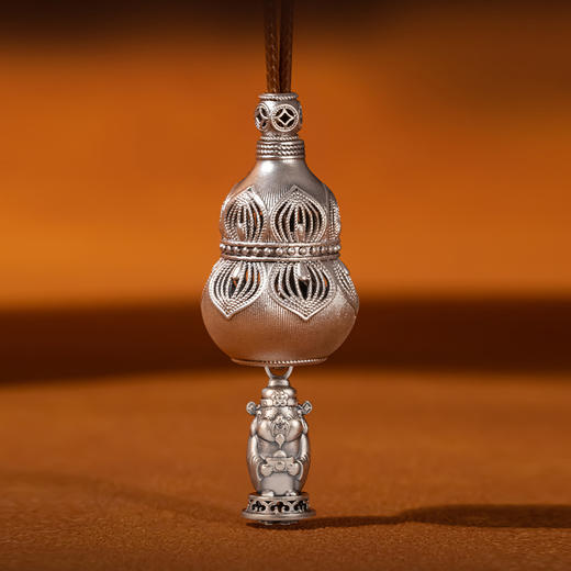 福禄招财葫芦吊坠 16克足银 商品图0