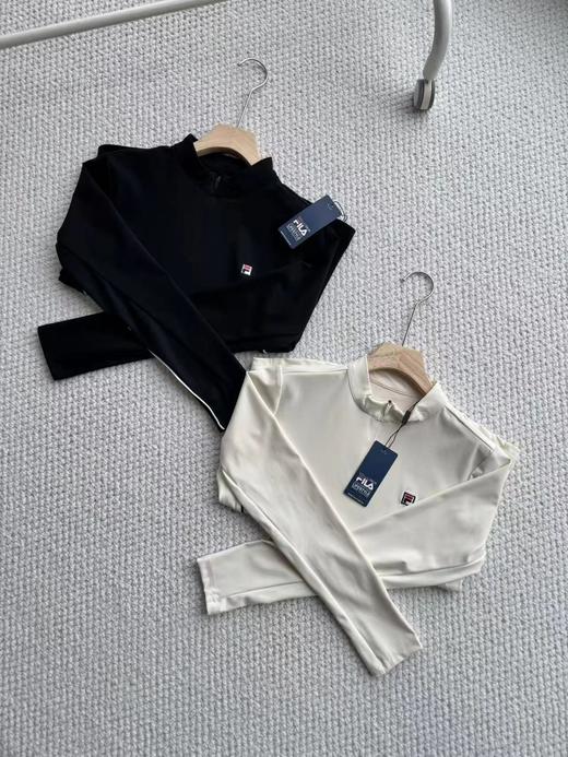 F0306119女长袖T恤春季新款网球运动日常通勤半拉链户外健身训练上衣 商品图2