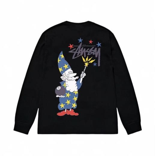 F030684春季童趣休闲圣诞老人印花情侣圆领长袖T恤 商品图2