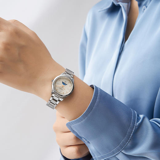 西铁城新款xC系列日相舒博钛光动能电波手表女EE1000-58A 商品图3