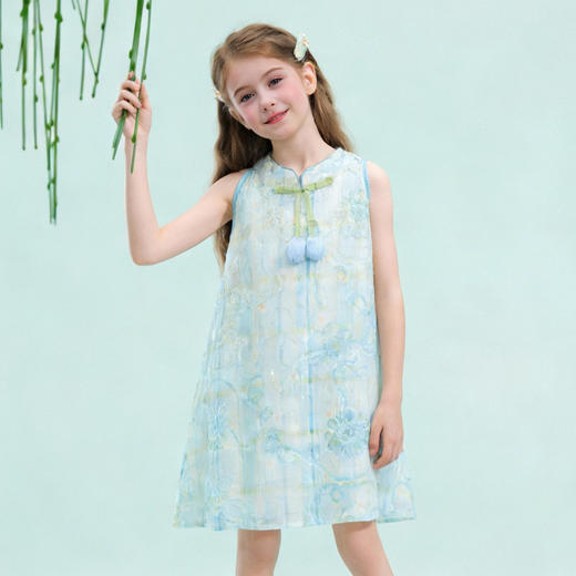 笛莎/Deesha 【观山见】2026年夏季新款女童连衣裙 商品图2
