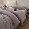 日式无印纯色皱皱纱四件套良品全棉柔软床品套件双层水洗做皱件套 商品缩略图1