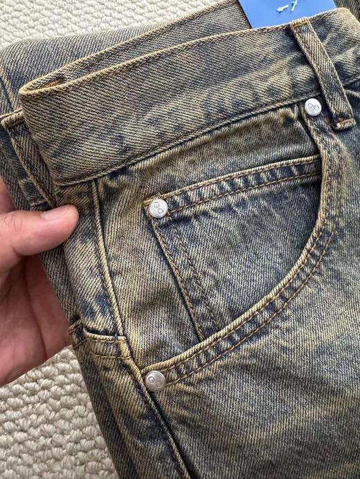 F030687秋季重水洗男士直筒高弹力阔腿牛仔裤 商品图8