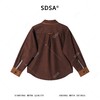 SDSA男装2026新款高贵轻奢韩版双面可穿格纹衬衫复古通勤百搭衬衣 商品缩略图3