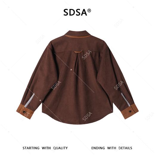 SDSA男装2026新款高贵轻奢韩版双面可穿格纹衬衫复古通勤百搭衬衣 商品图3