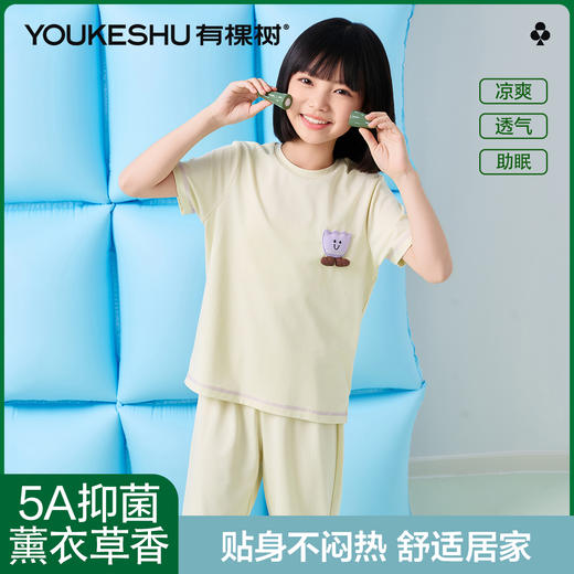 【清仓捡漏】【120-150】【有棵树】女童夏季家居服套装 商品图1
