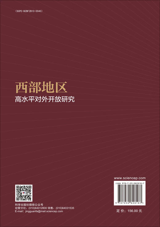 西部地区高水平对外开放研究 商品图1