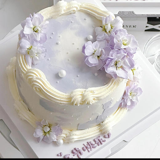 【38女神节蛋糕】紫罗兰鲜花蛋糕 商品图1