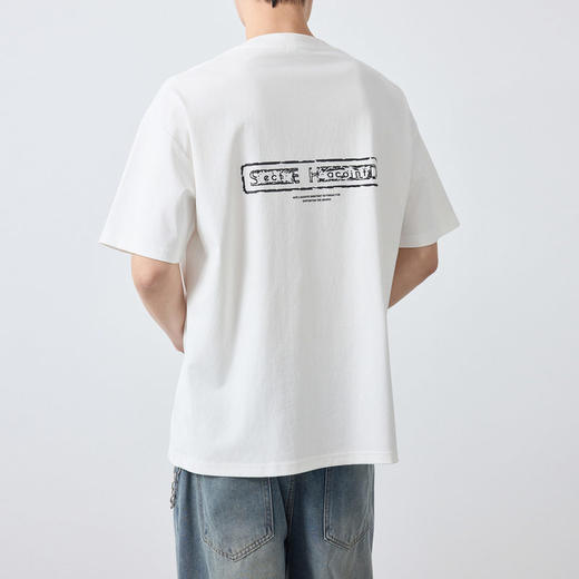 墨麦客男装美式休闲趣味印花短袖男2026春新款宽松男士t恤75231. 商品图1